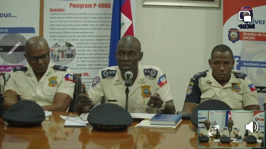 Sécurité : le directeur général de la PNH détaille son plan et lance un ...